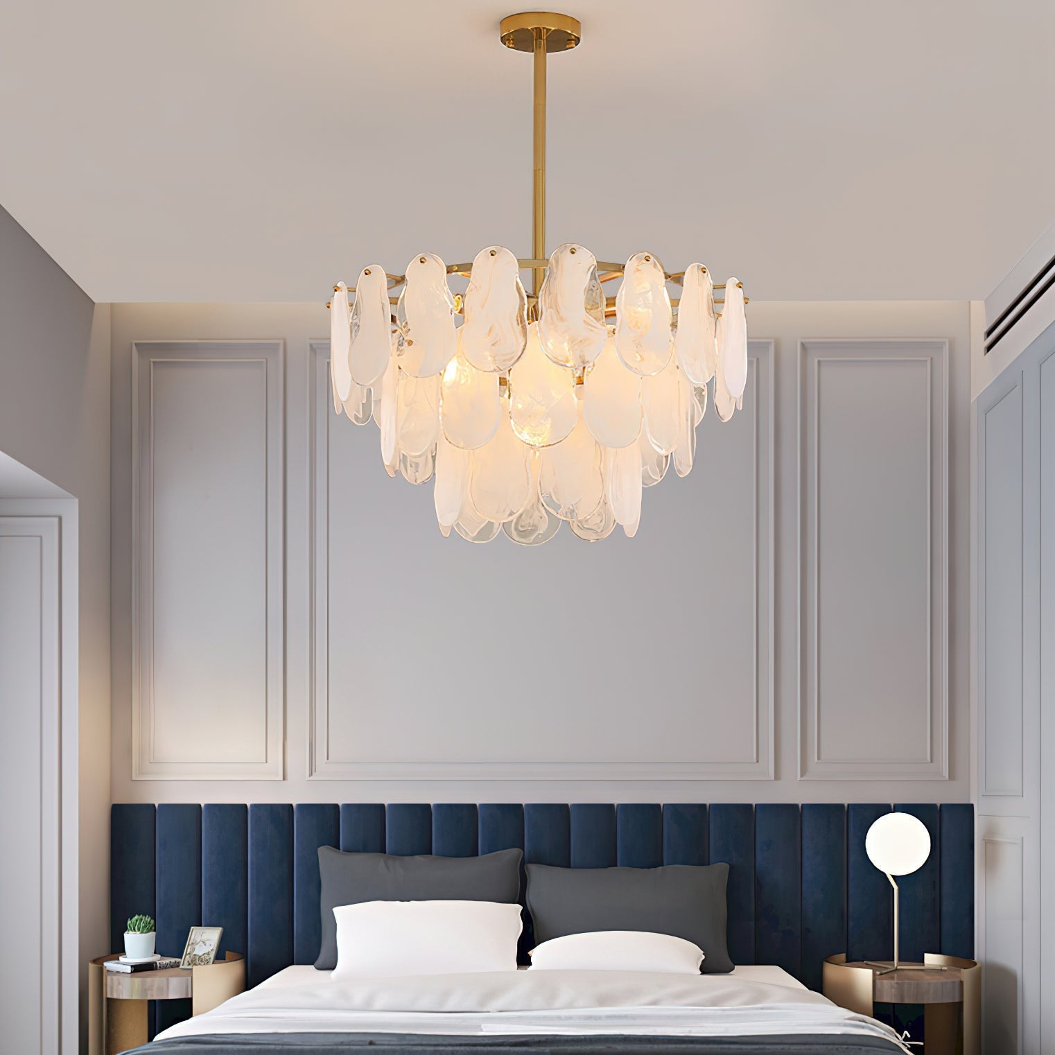 Dren Postmodern Luxury Round Cloud Glass Chandelier
