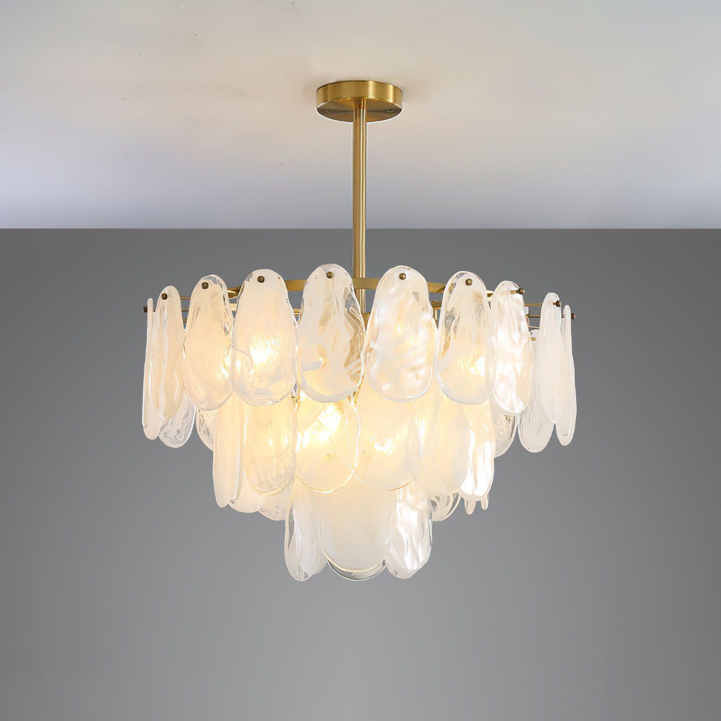 Dren Postmodern Luxury Round Cloud Glass Chandelier