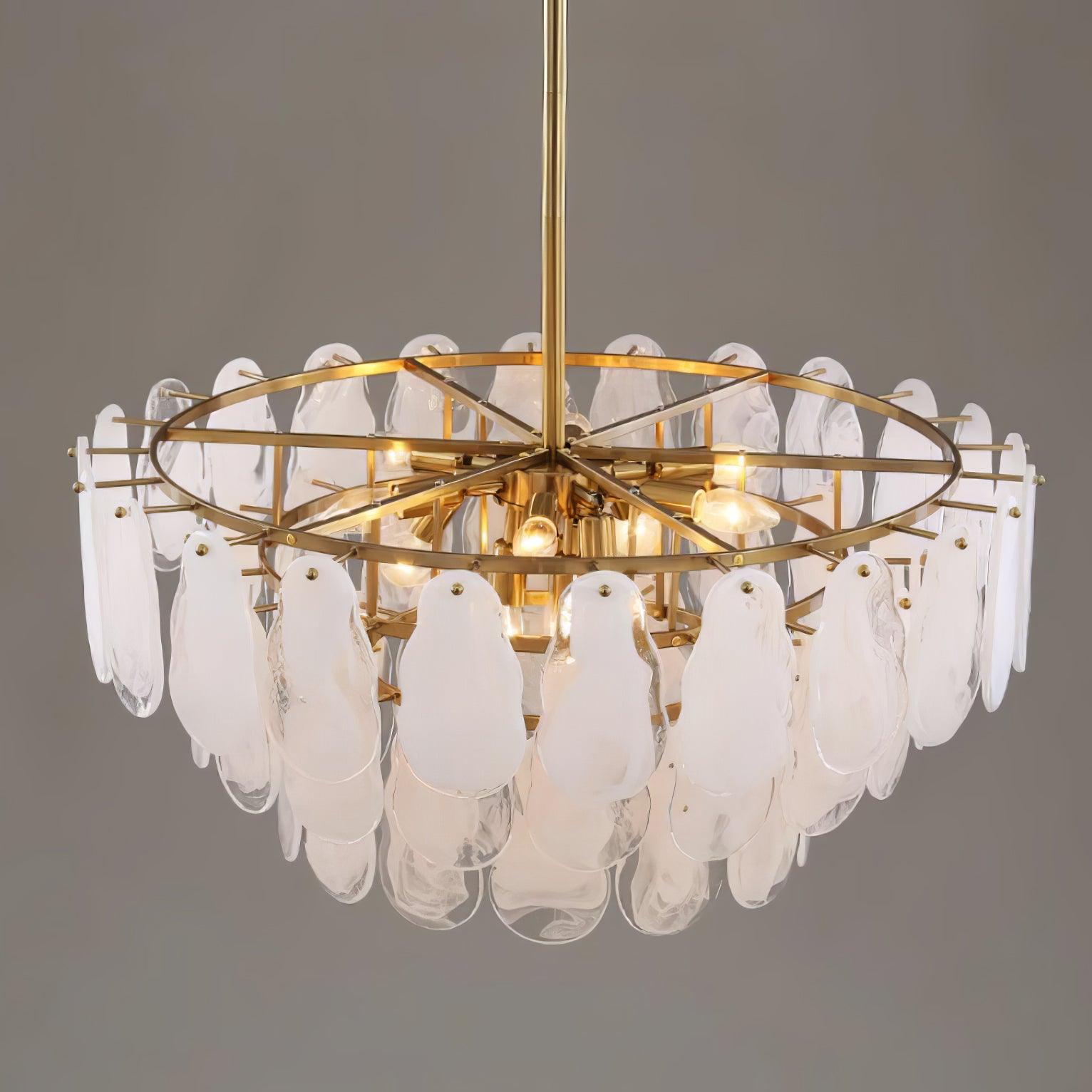 Dren Postmodern Luxury Round Cloud Glass Chandelier