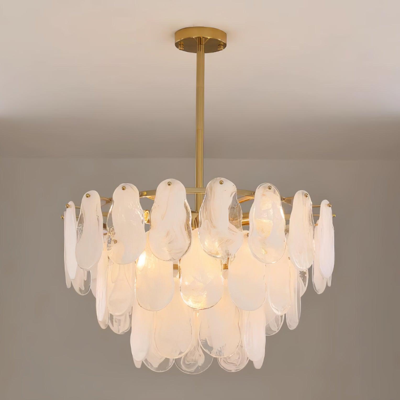 Dren Postmodern Luxury Round Cloud Glass Chandelier