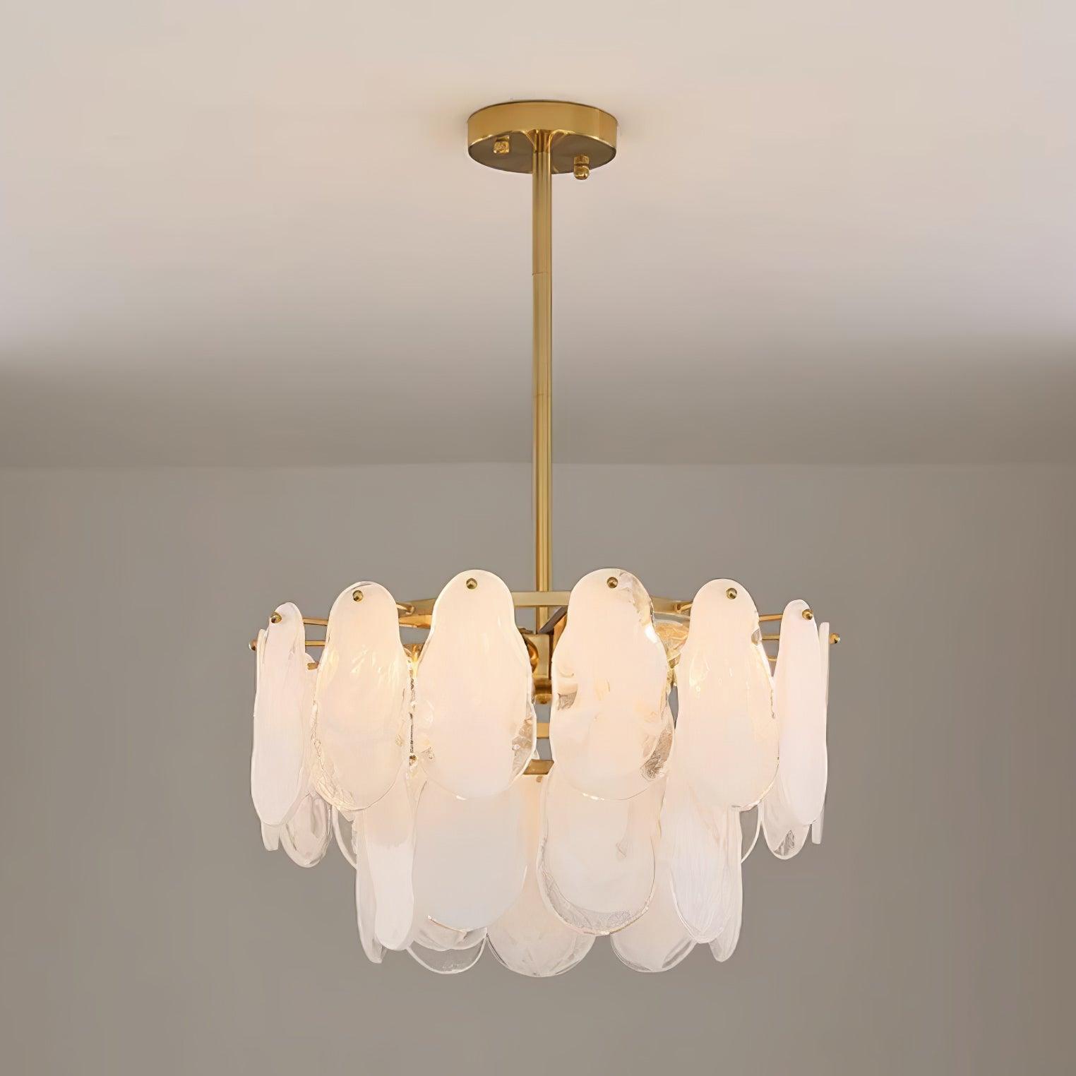 Dren Postmodern Luxury Round Cloud Glass Chandelier