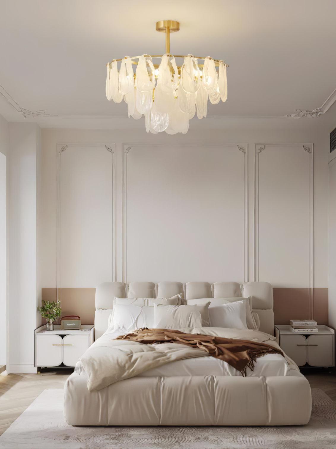 Dren Postmodern Luxury Round Cloud Glass Chandelier