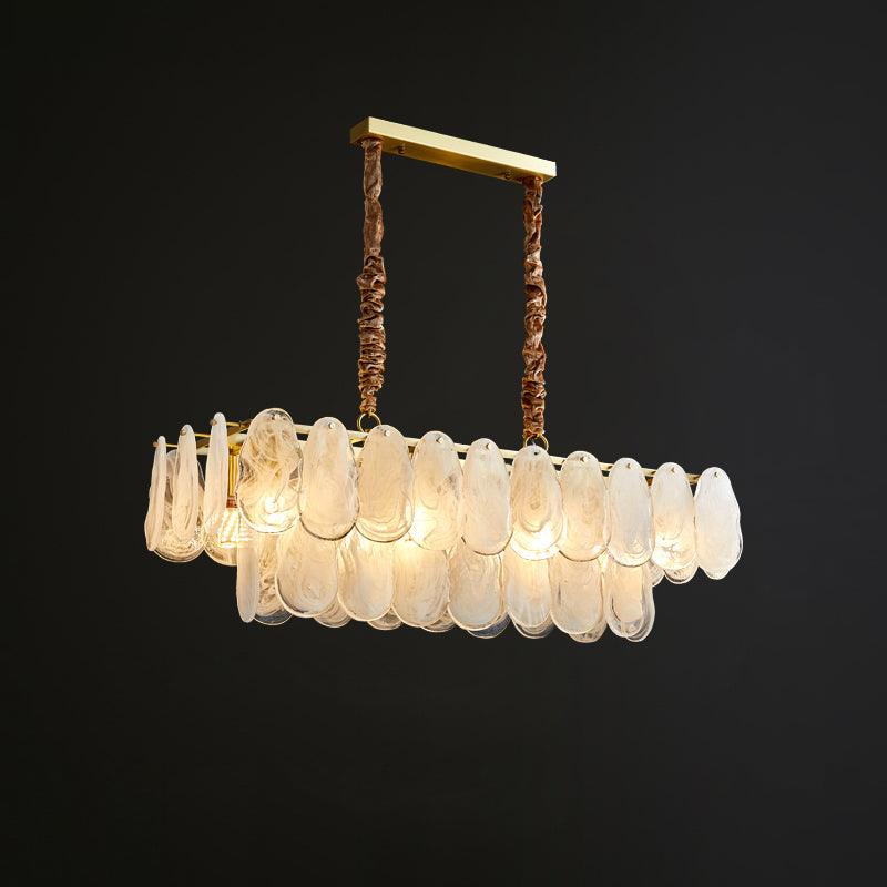 Dren Postmodern Luxury Round Cloud Glass Chandelier