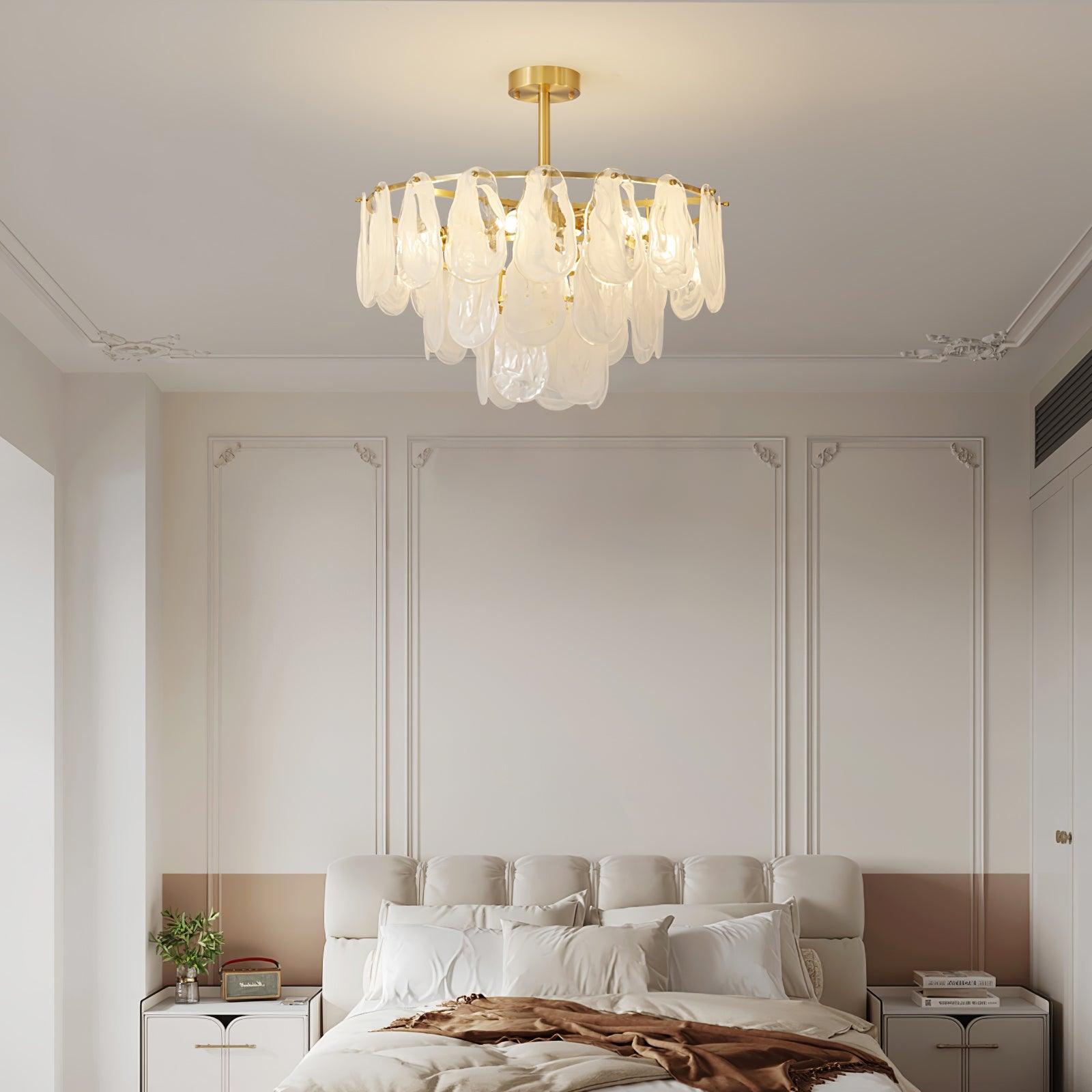 Dren Postmodern Luxury Round Cloud Glass Chandelier