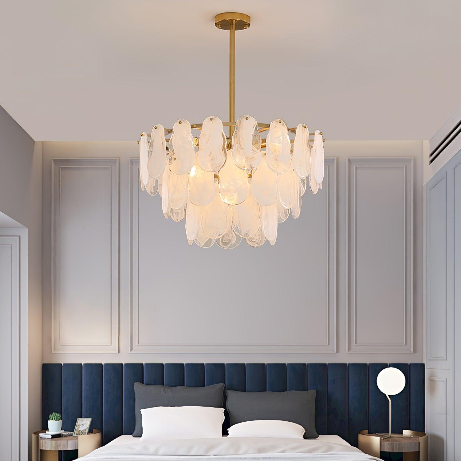 Dren Postmodern Luxury Round Cloud Glass Chandelier