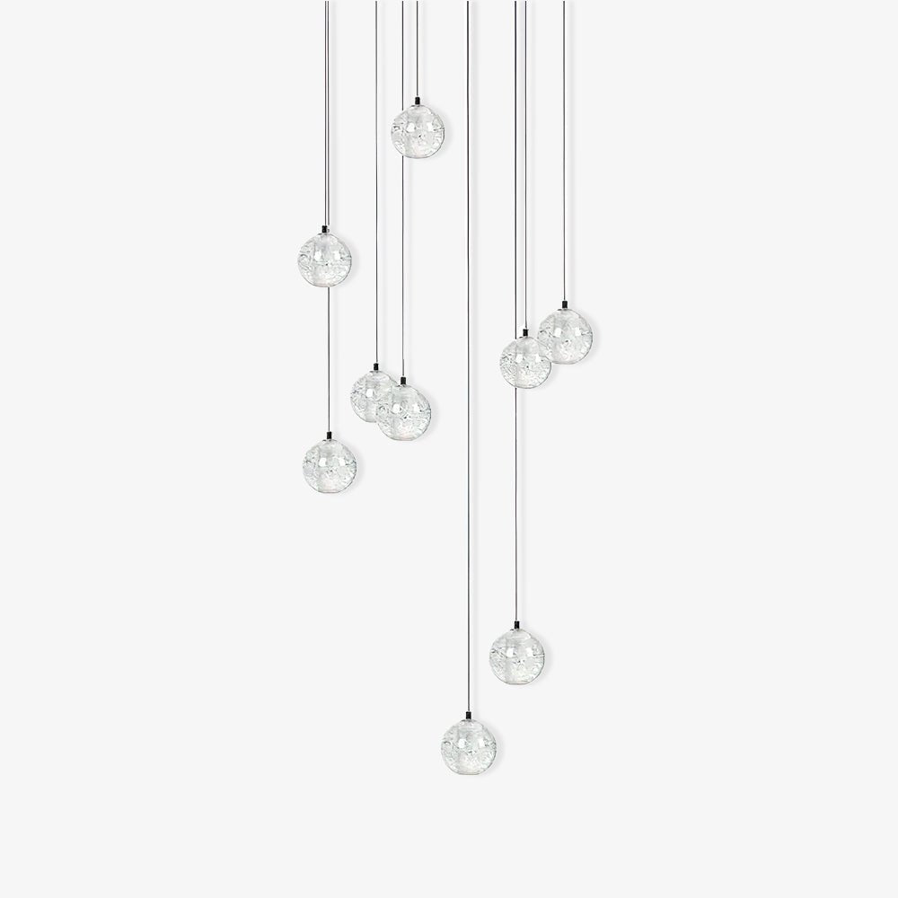 Crystal Bubble Cluster Pendant Light