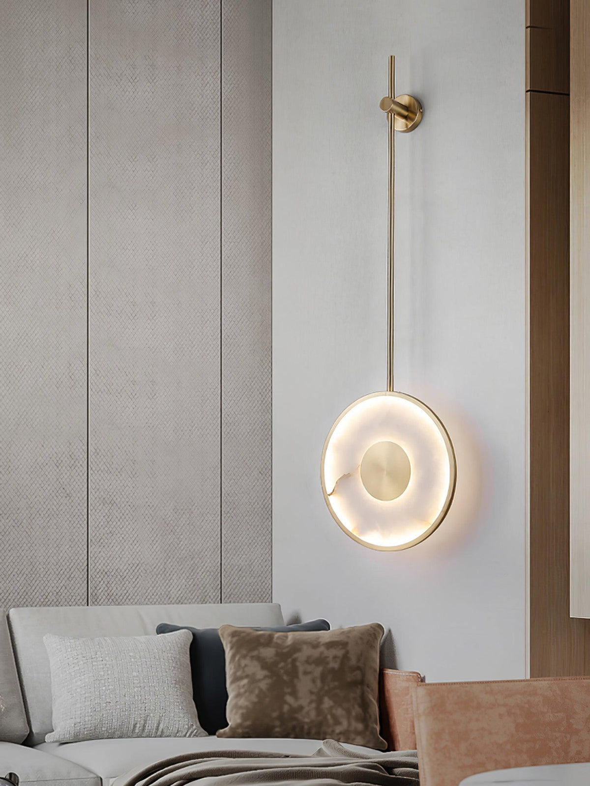Vevelila Minimalist Alabaster Pendant Light