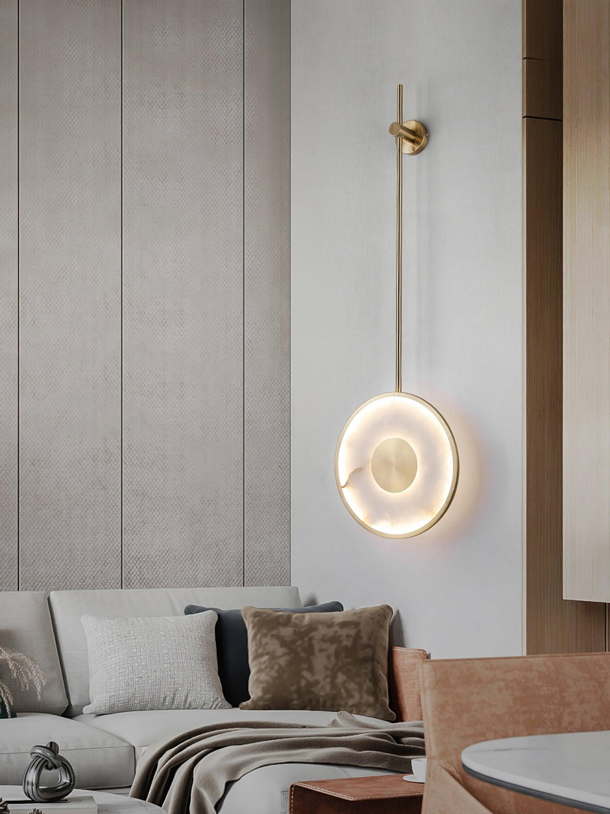 Vevelila Minimalist Alabaster Pendant Light