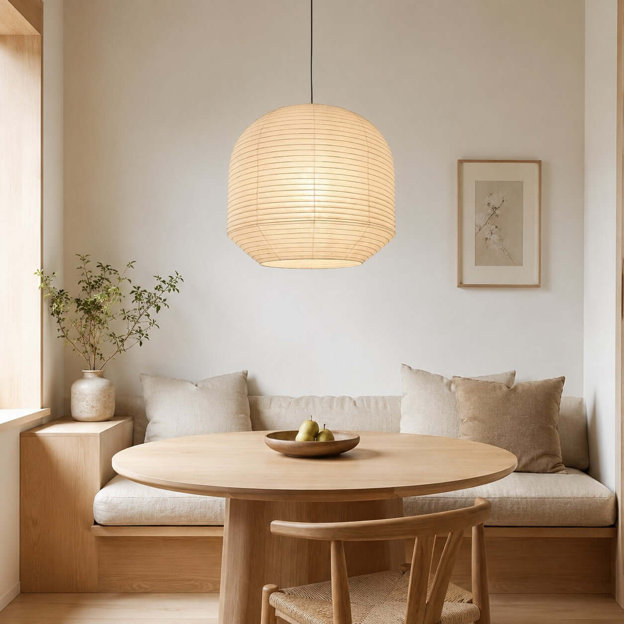 Rounded Paper Pendant Lamp