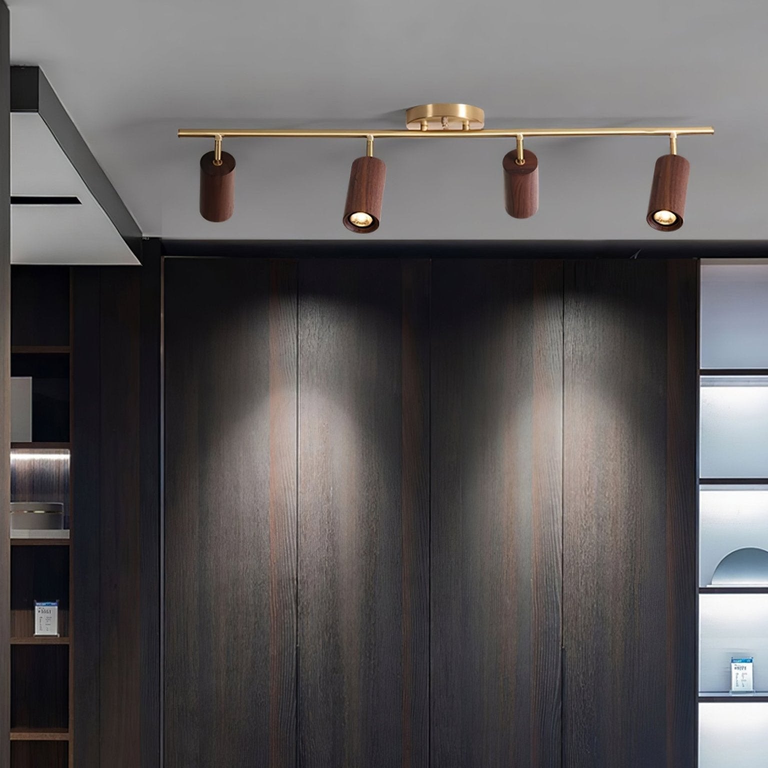 Usolila Modern Minimalist Wood Ceiling Light