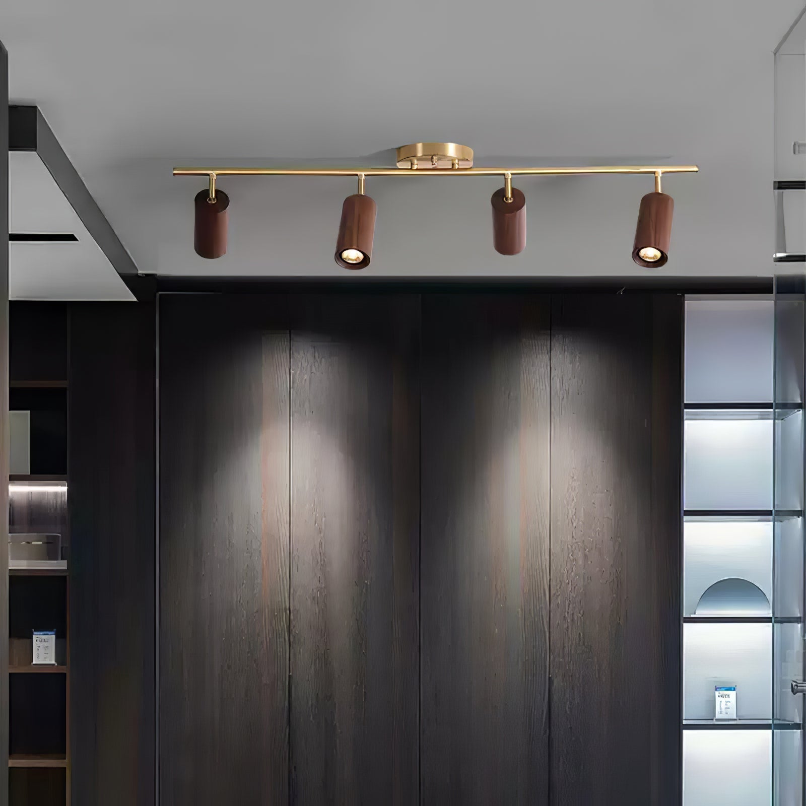 Usolila Modern Minimalist Wood Ceiling Light