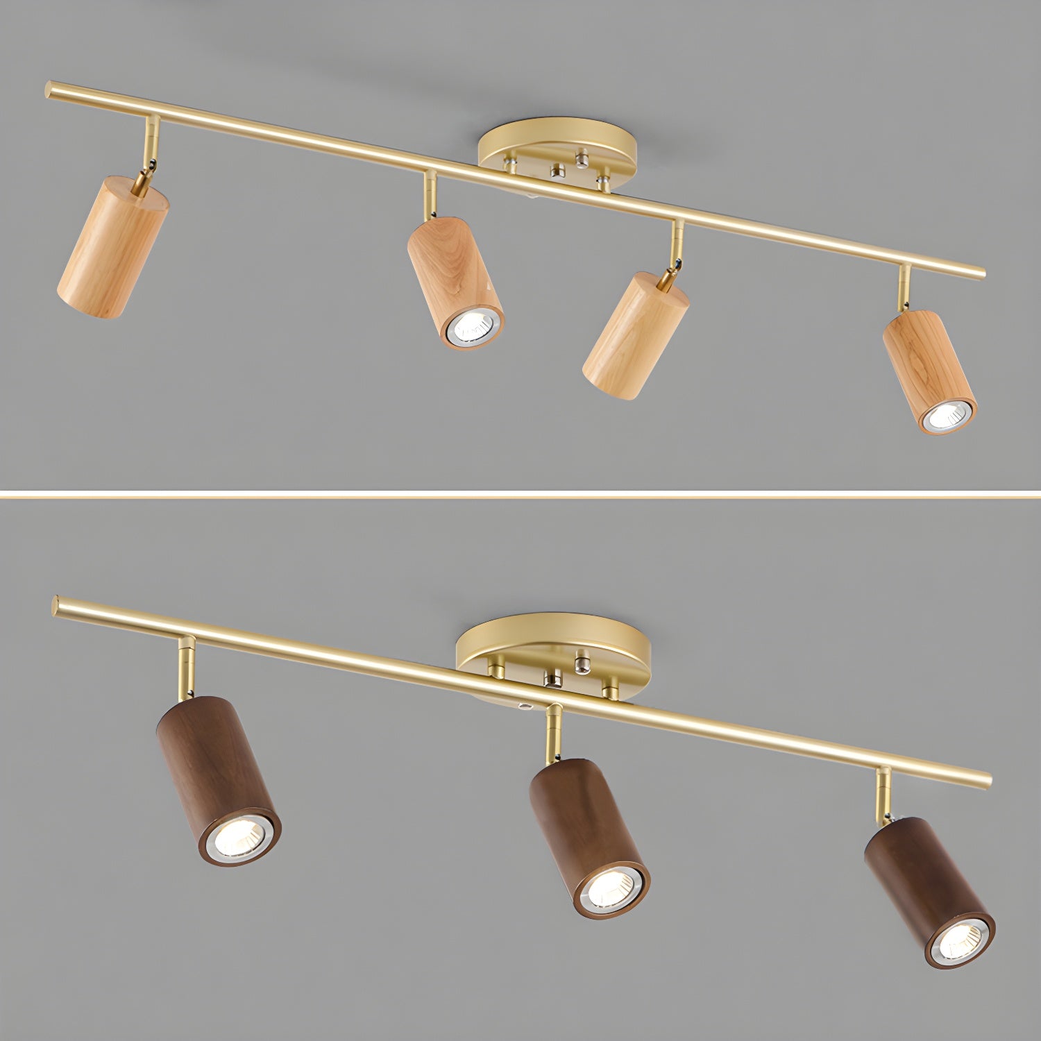 Usolila Modern Minimalist Wood Ceiling Light