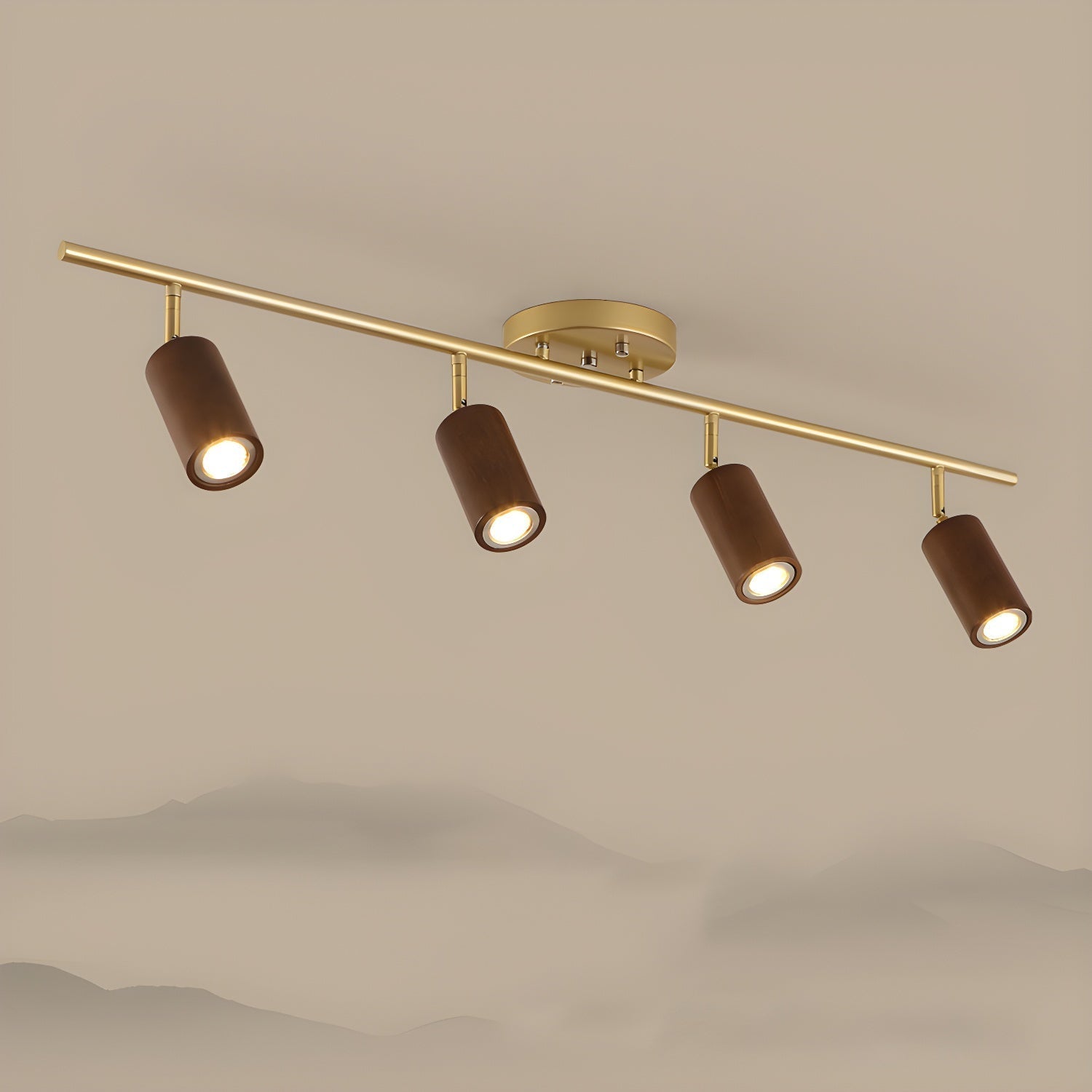 Usolila Modern Minimalist Wood Ceiling Light
