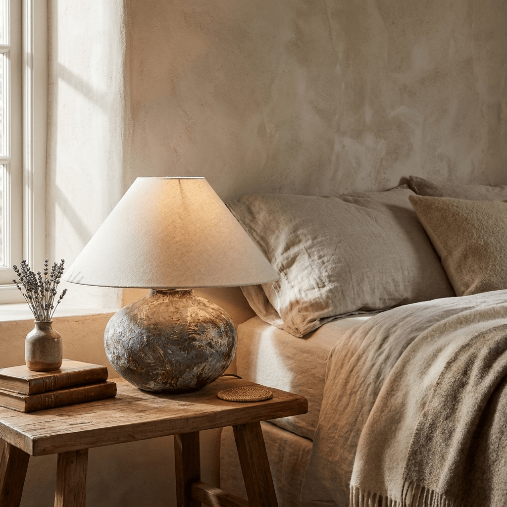 Odrielle Distressed Ceramic Table Lamp