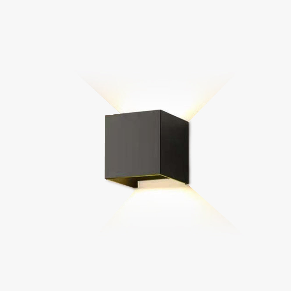 Ray Modern Adjustable Square Outdoor Wall Lamp LED