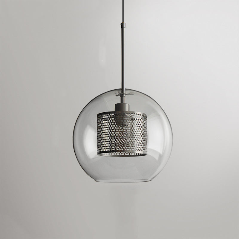 Arisha Golden Pendant Light, /Glass, Globe/Cylindric
