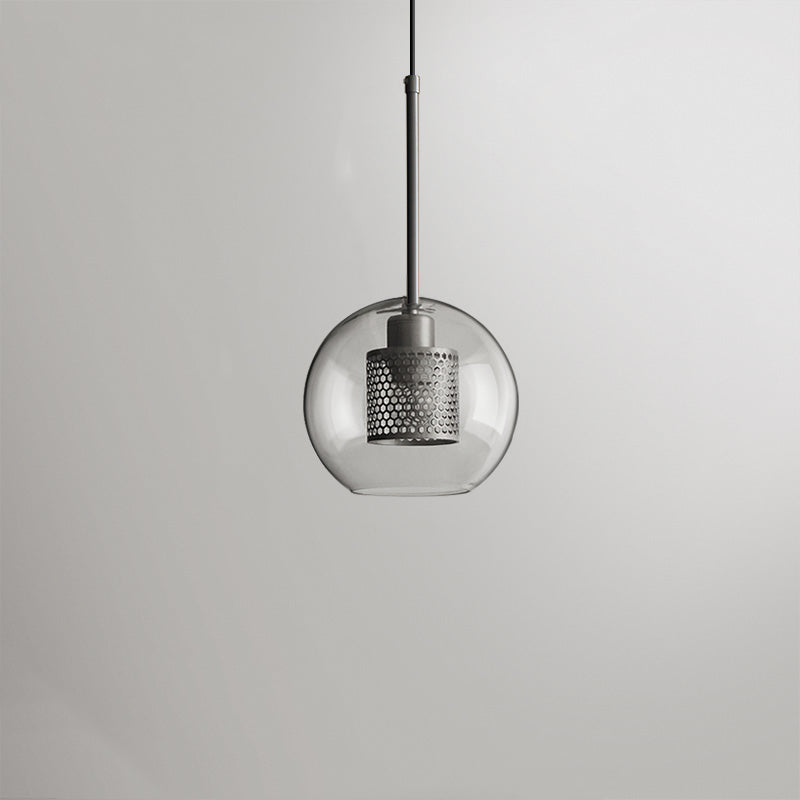 Arisha Golden Pendant Light, /Glass, Globe/Cylindric