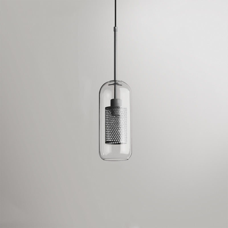 Arisha Golden Pendant Light, /Glass, Globe/Cylindric