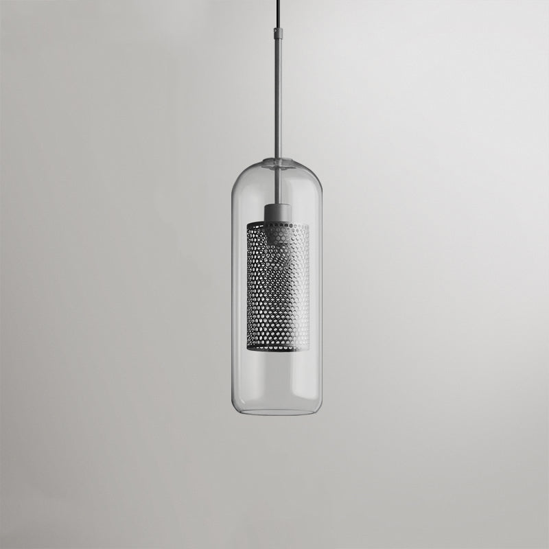 Arisha Golden Pendant Light, /Glass, Globe/Cylindric