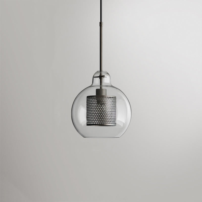 Arisha Golden Pendant Light, /Glass, Globe/Cylindric