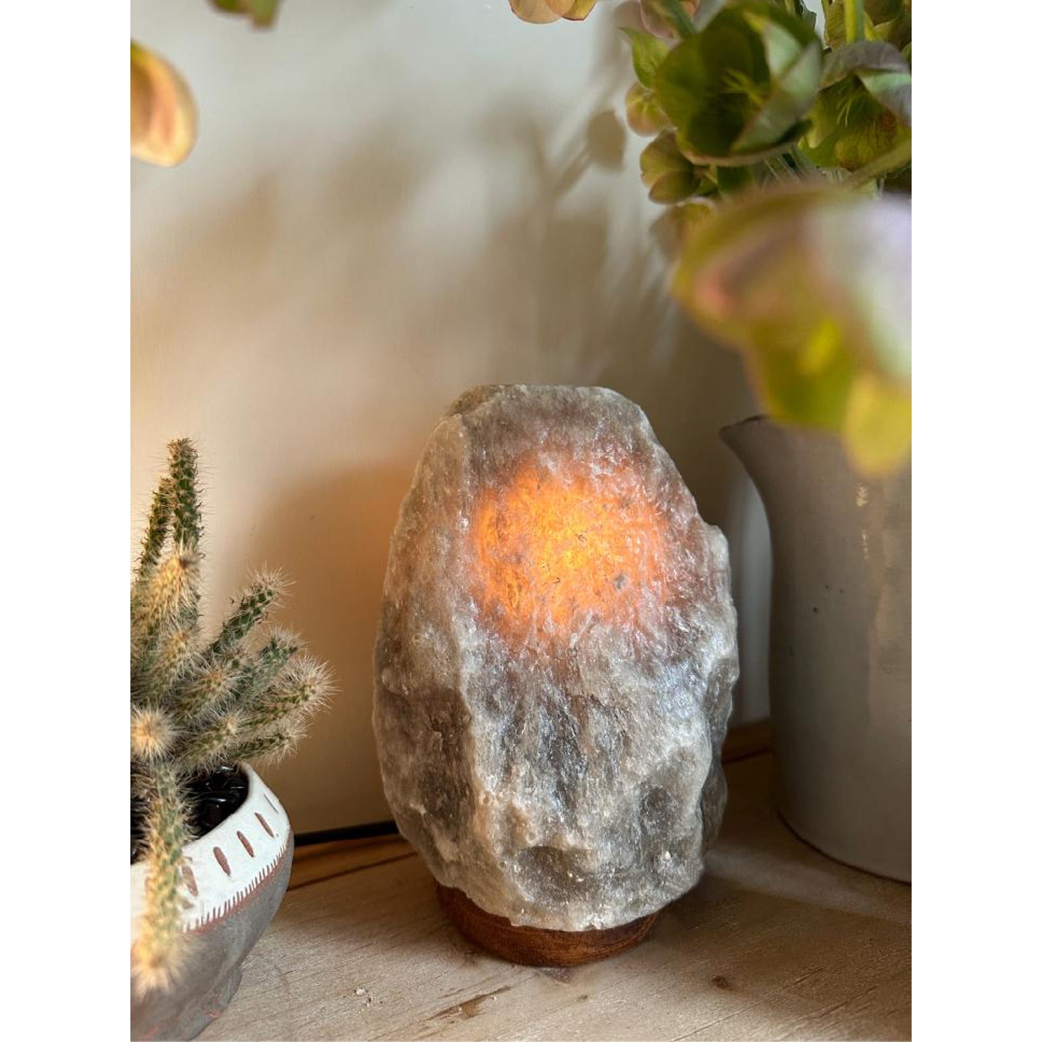 Salt Table Lamp