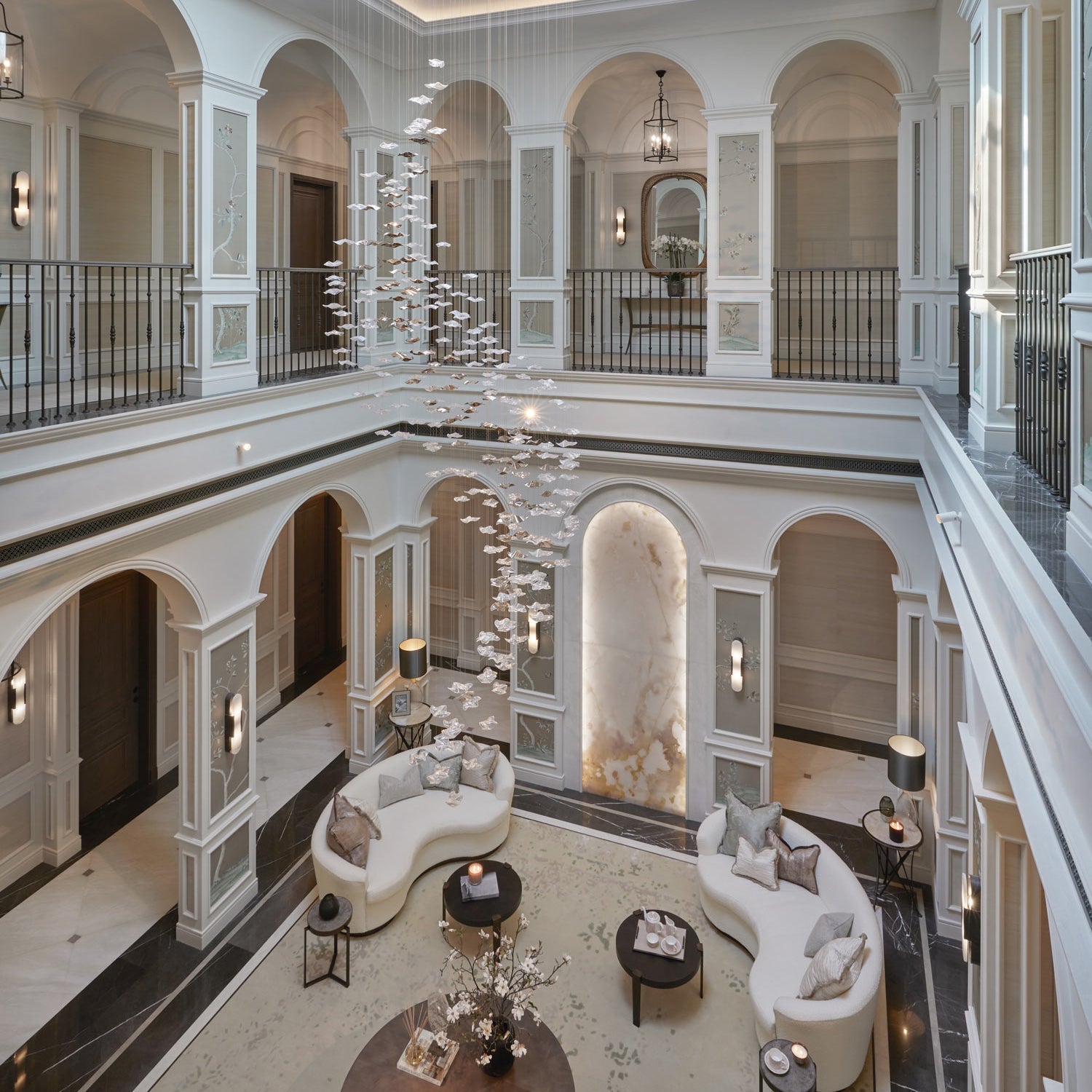 Nephele Crystal Leaf Chandelier