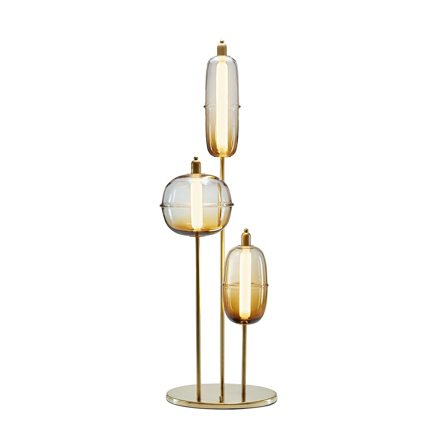 Fraser Modern Glass Floor Lamp - Neutral Decor