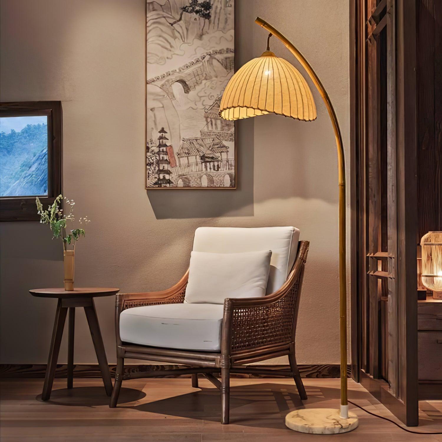 Liveno Minimalist Marble Floor Lamp