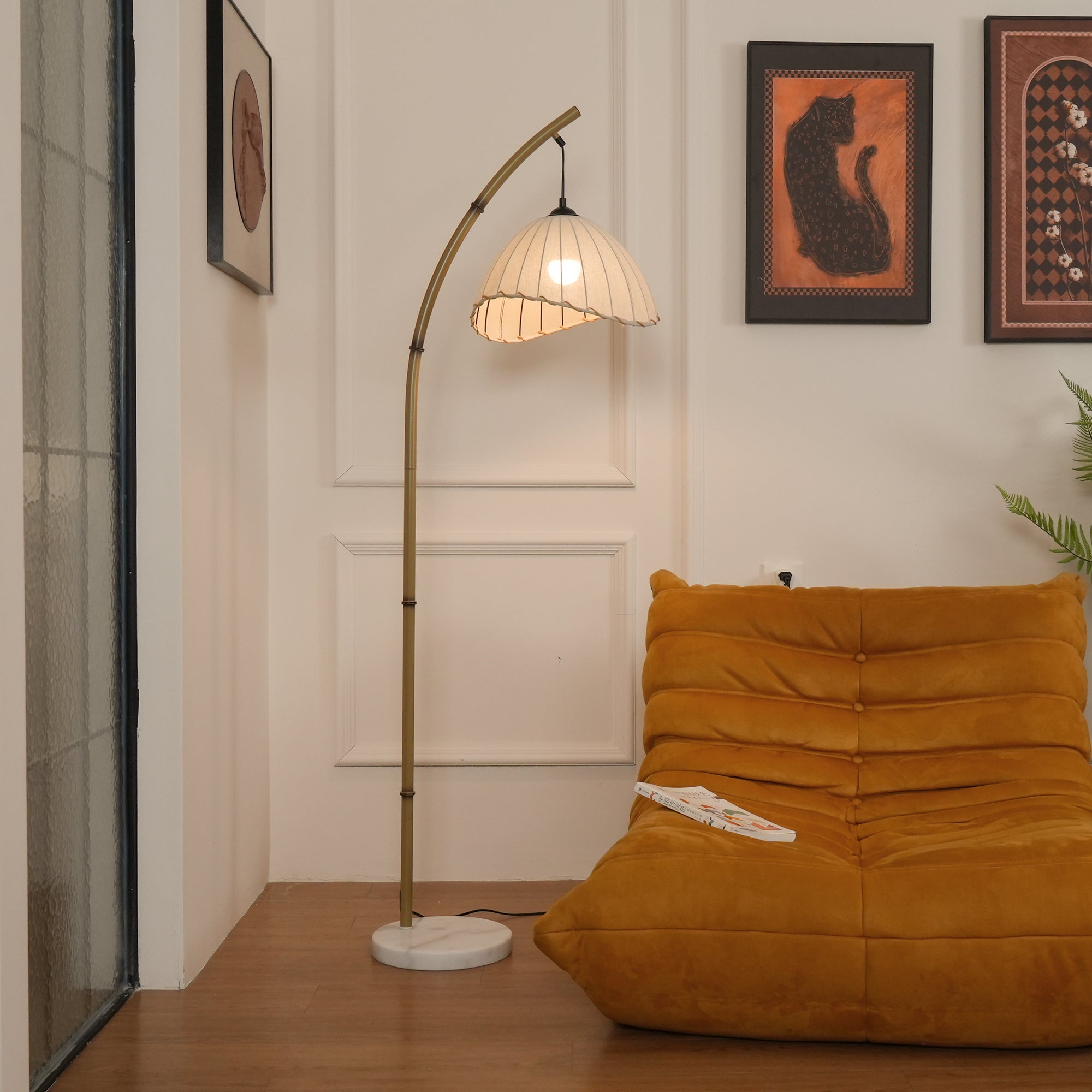 Liveno Minimalist Marble Floor Lamp
