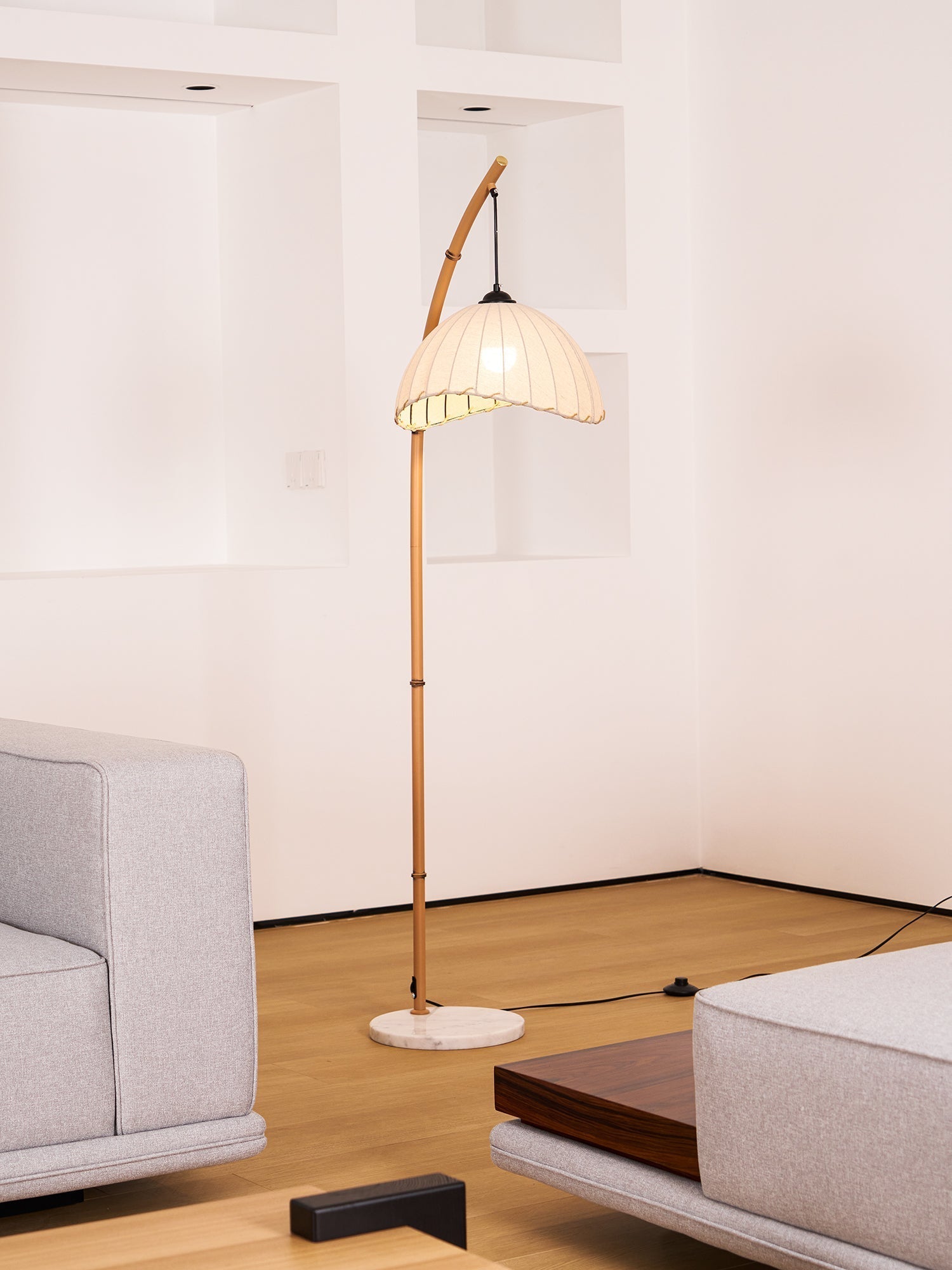 Liveno Minimalist Marble Floor Lamp