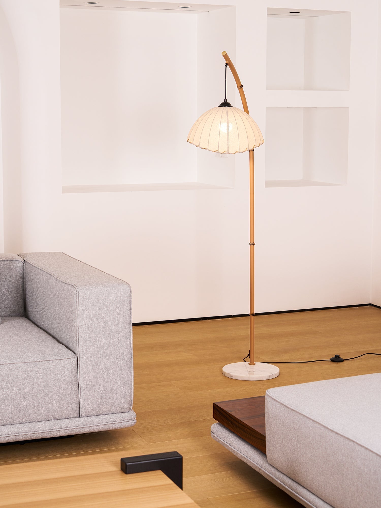 Liveno Minimalist Marble Floor Lamp