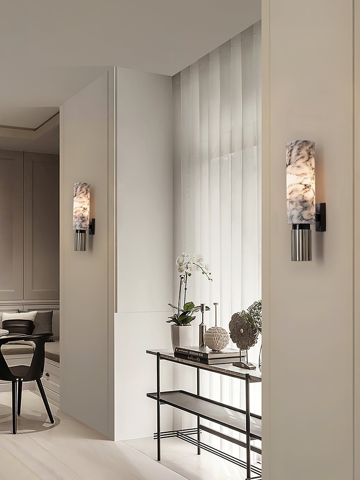 Olnoreth Modern Minimalist Alabaster Wall Lamp