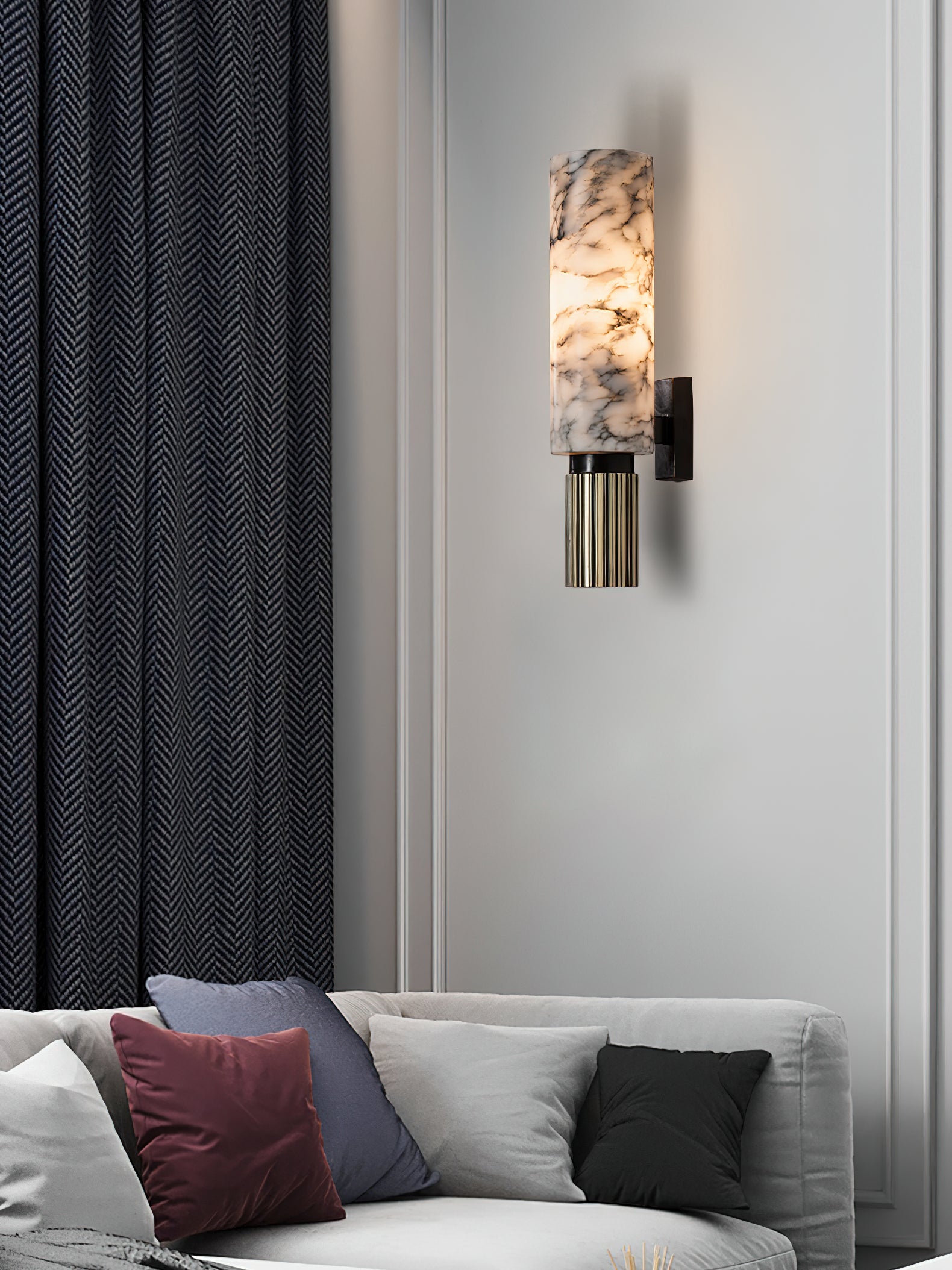 Olnoreth Modern Minimalist Alabaster Wall Lamp
