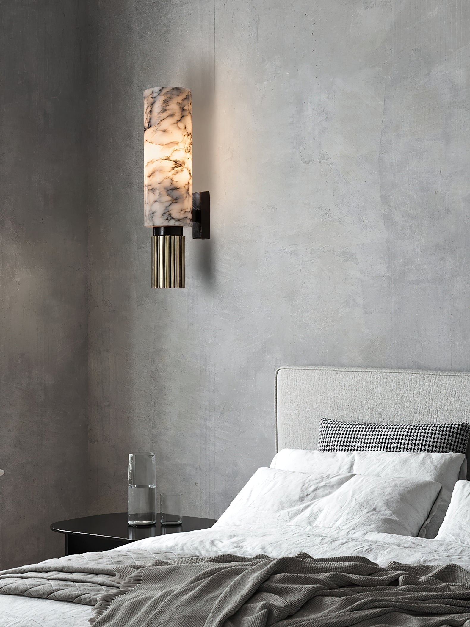 Olnoreth Modern Minimalist Alabaster Wall Lamp