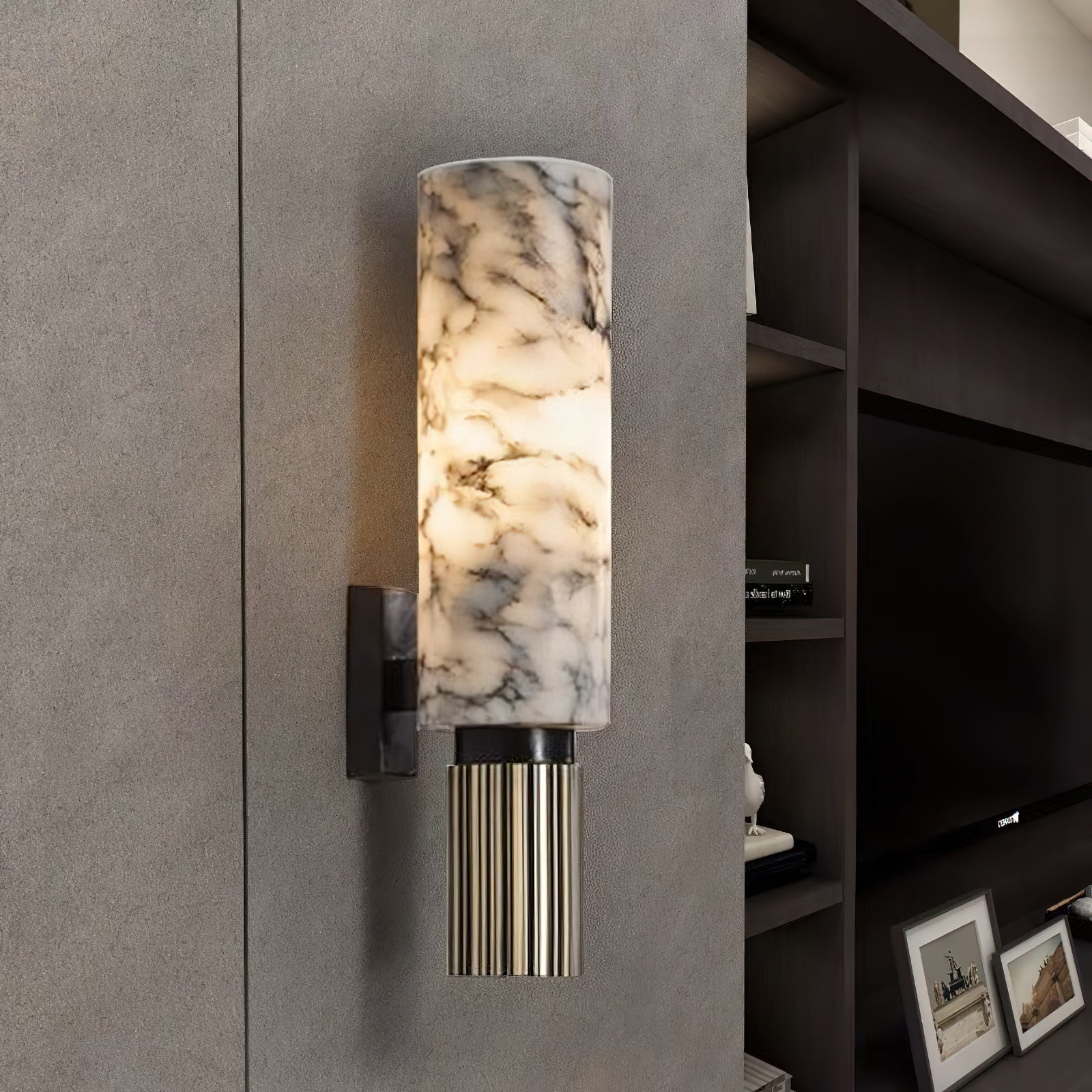 Olnoreth Modern Minimalist Alabaster Wall Lamp