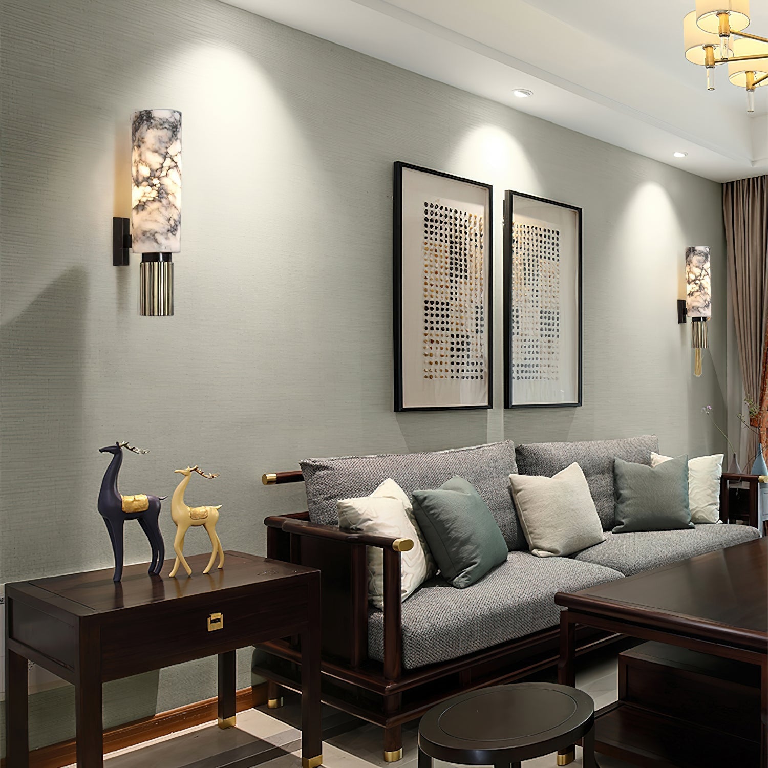 Olnoreth Modern Minimalist Alabaster Wall Lamp