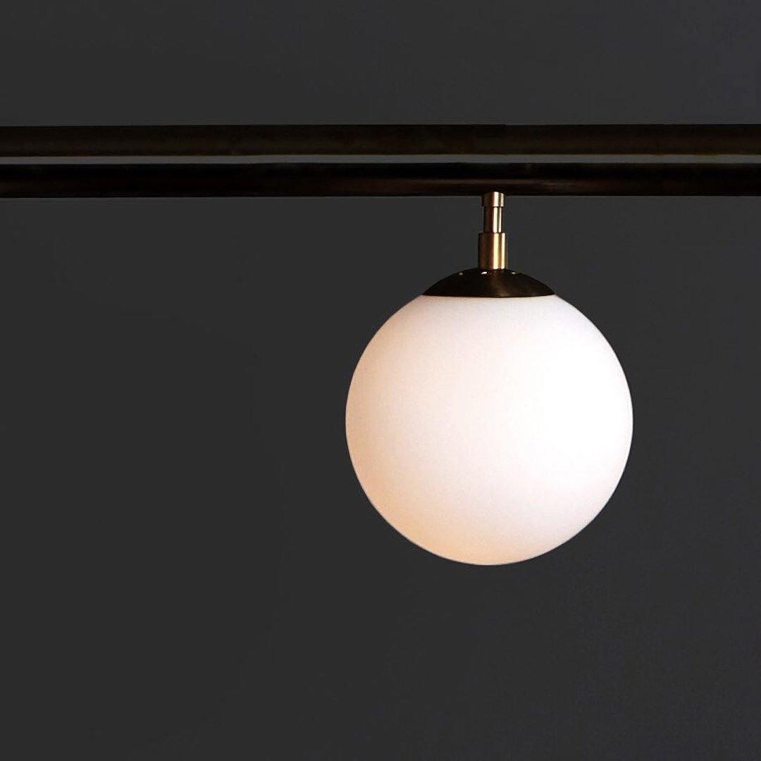 Estix Pendant Lamp Brass Linear Satellite Minimalist