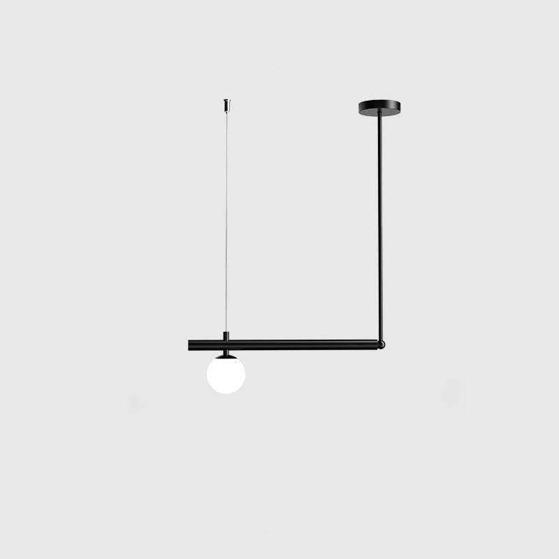 Estix Pendant Lamp Brass Linear Satellite Minimalist