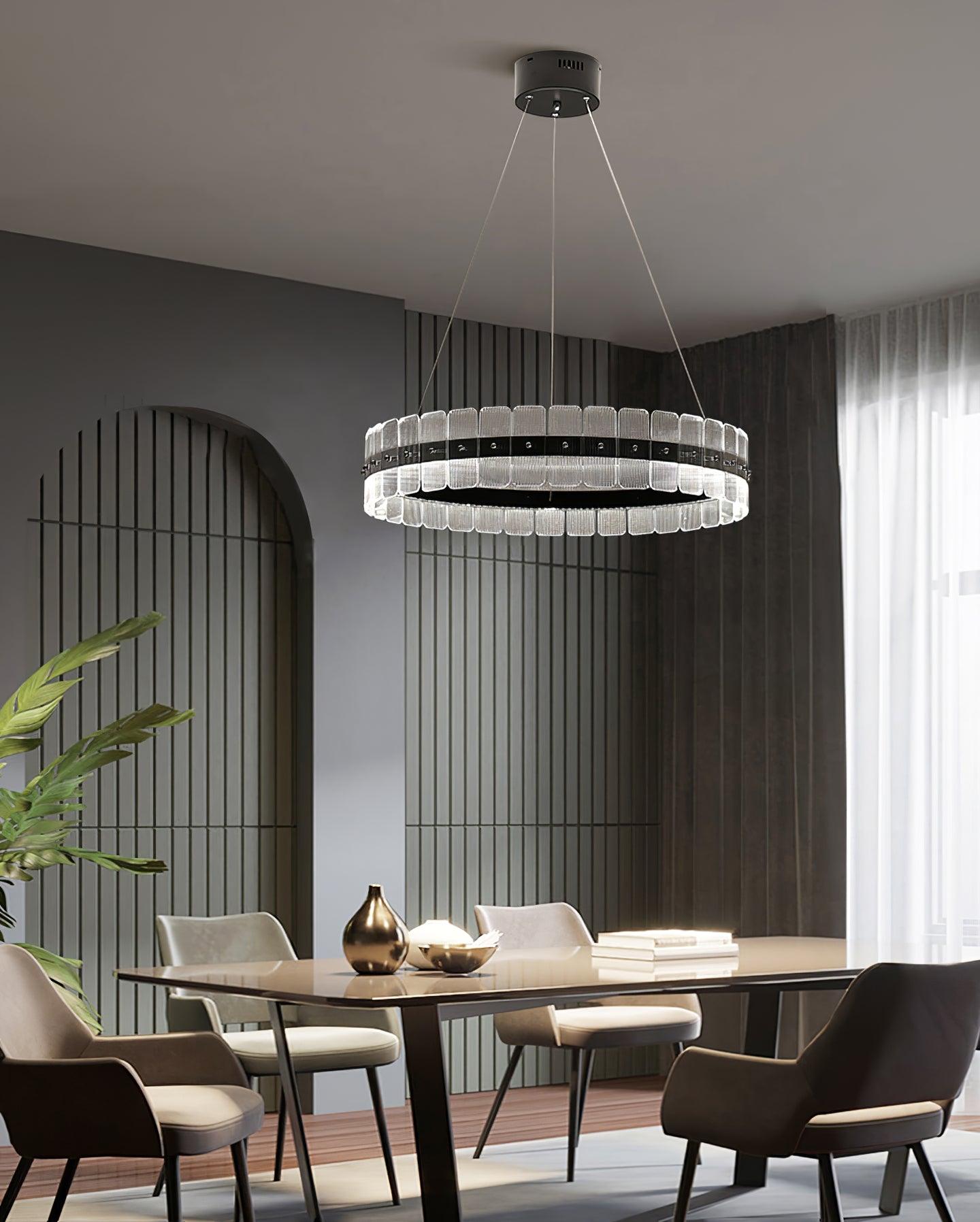 Kynell Chandelier Saturno LED with Acrylic Blocks