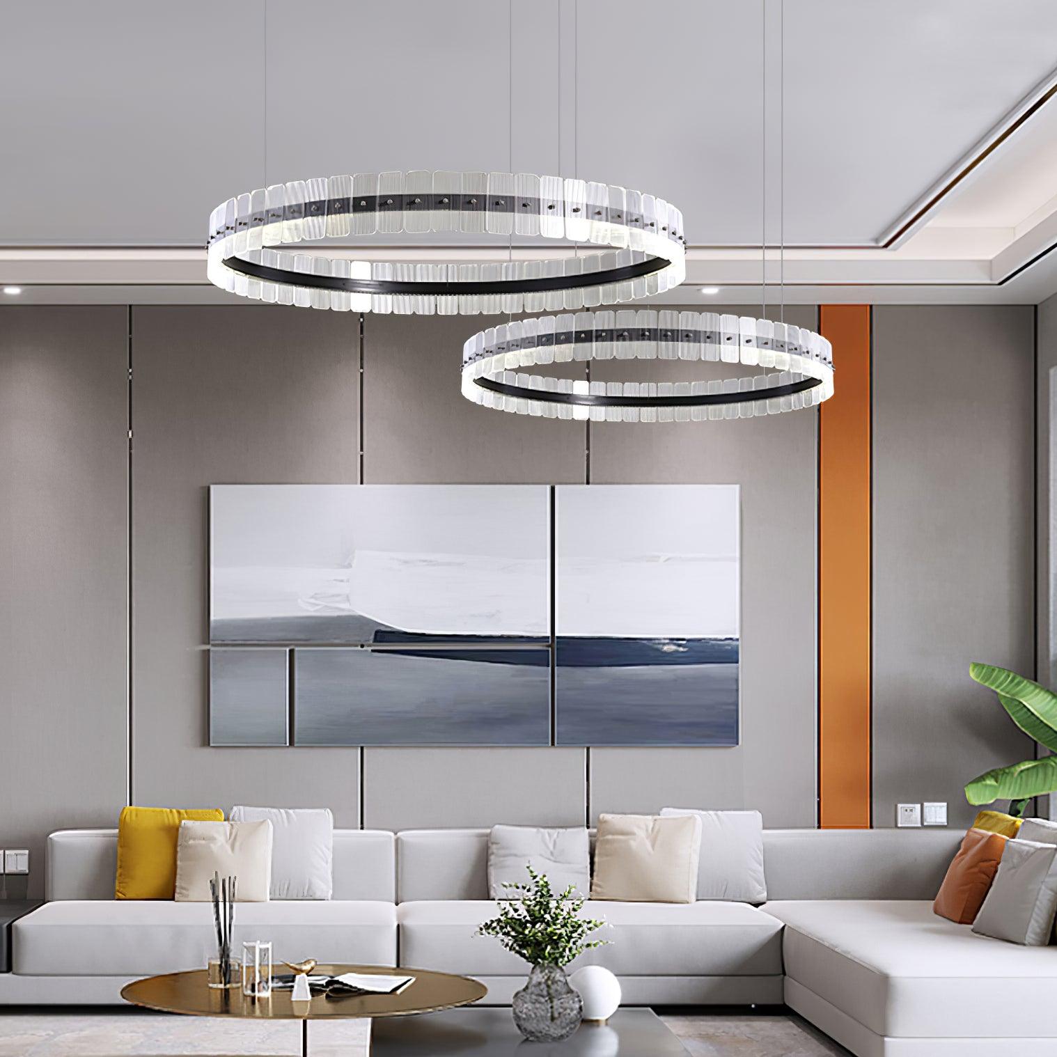 Kynell Chandelier Saturno LED with Acrylic Blocks