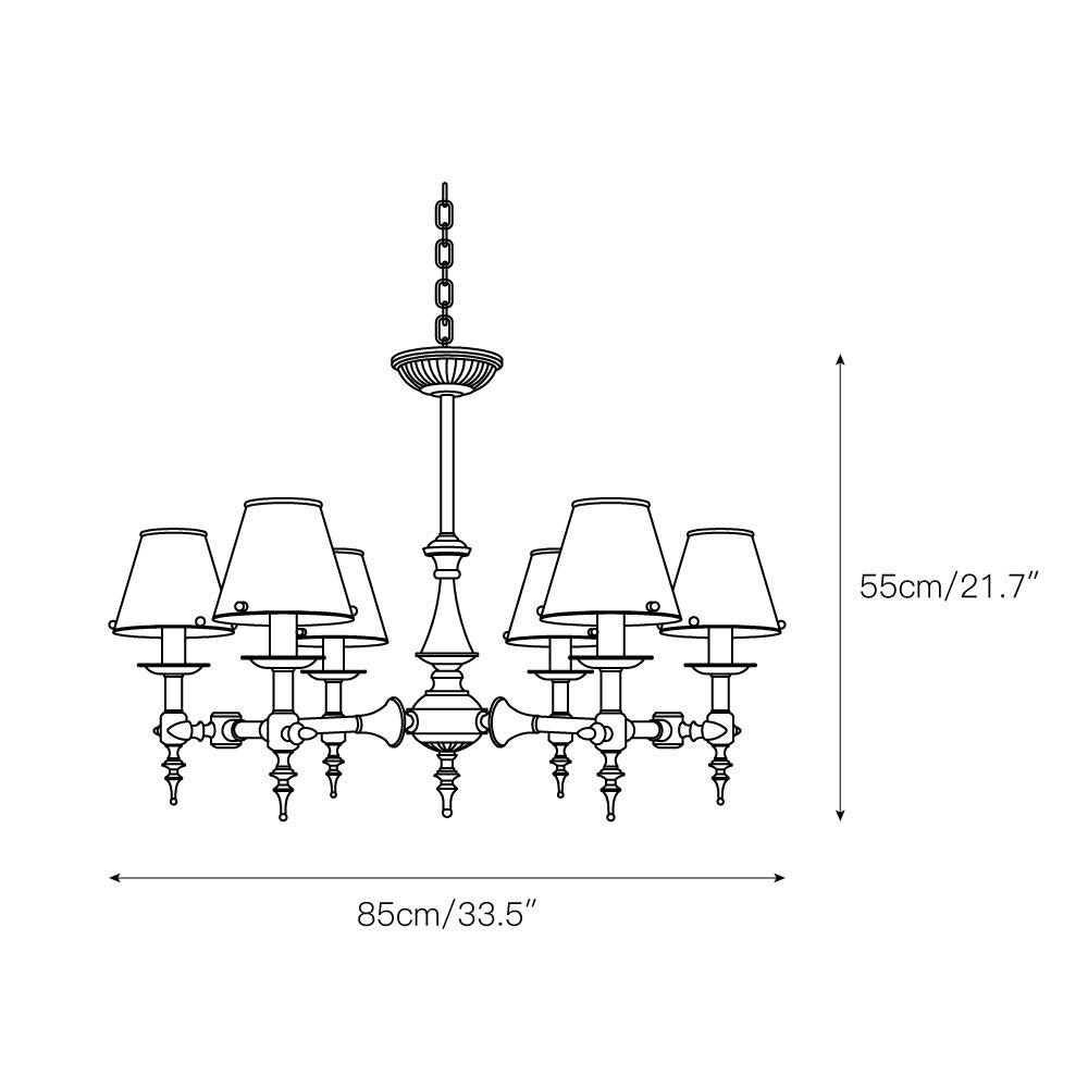 Comarion Vintage Traditional Chandelier