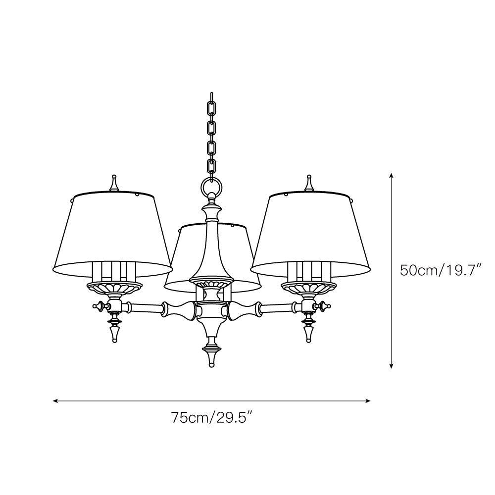 Comarion Vintage Traditional Chandelier