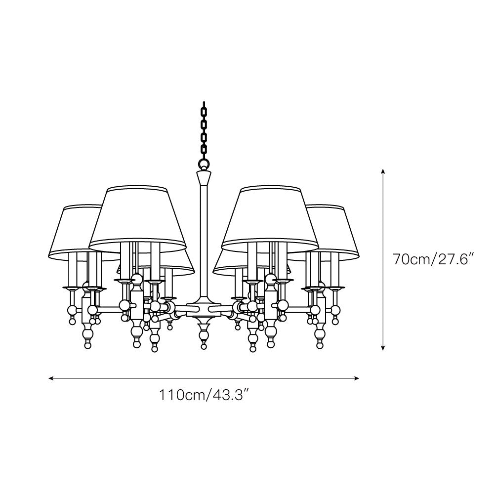 Comarion Vintage Traditional Chandelier