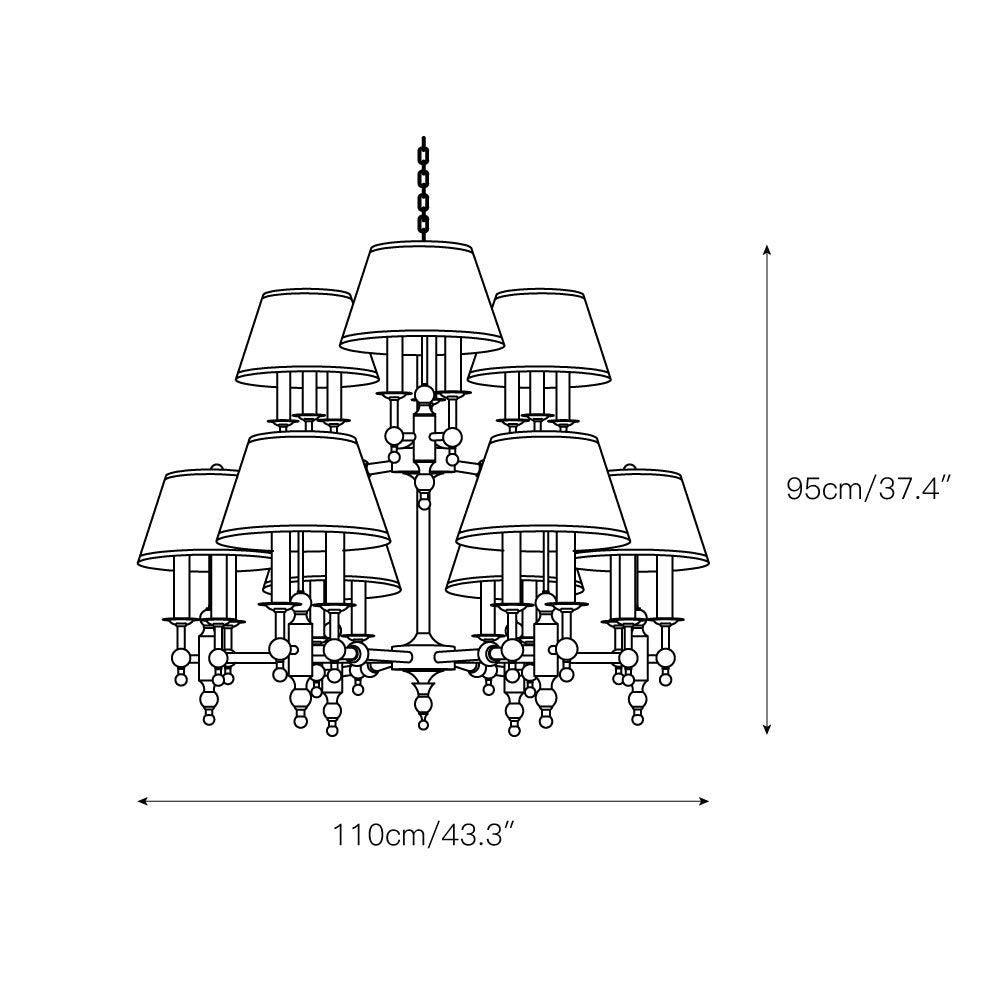Comarion Vintage Traditional Chandelier