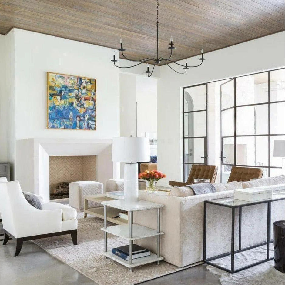 Silva Chandeliers Candle-style Arc Farmhouse
