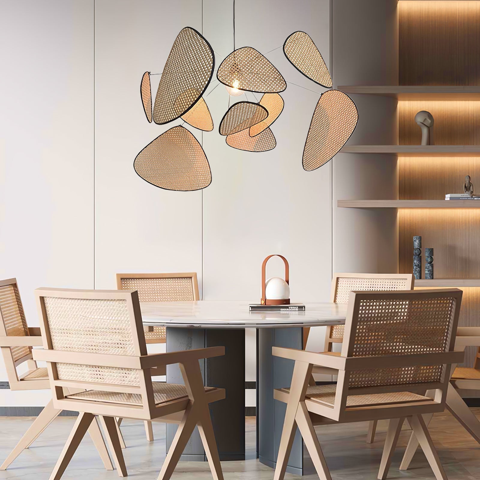 Ariinora Pendant Light Rattan Swag Industrial