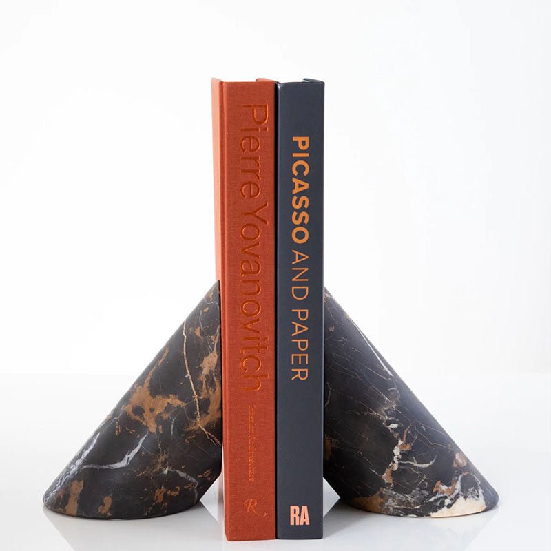 Bastion Sculpted Marble Bookends