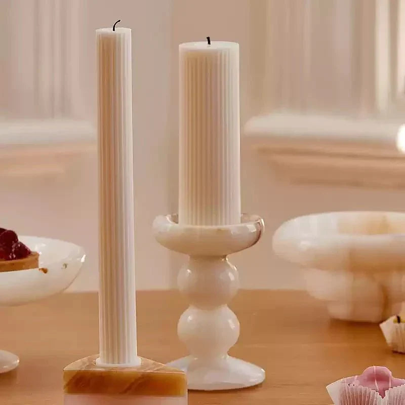 Totem jade Candle Holder