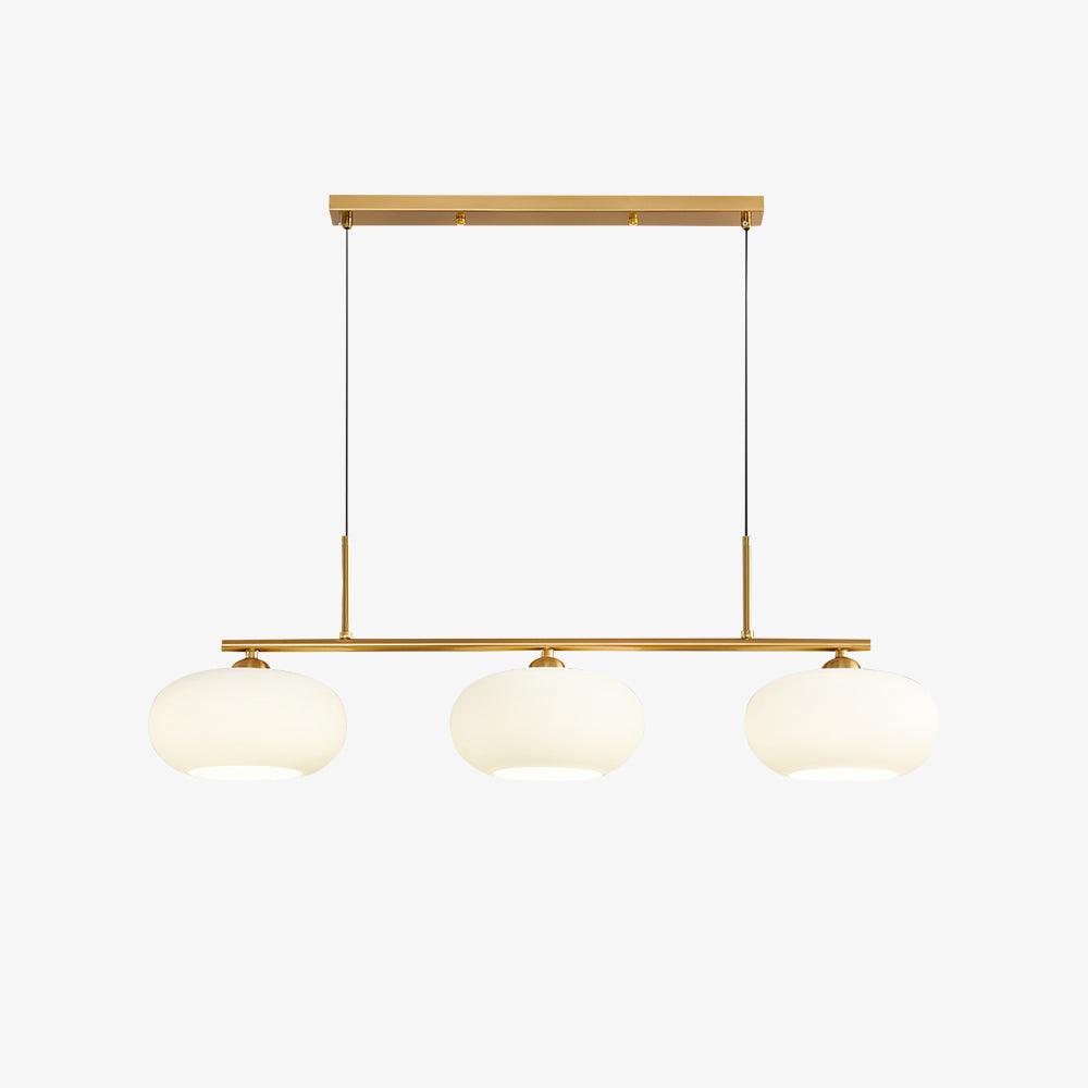 Lustra Pendant Lamp 3-Light Globe Shaped Linear - Neutral Decor