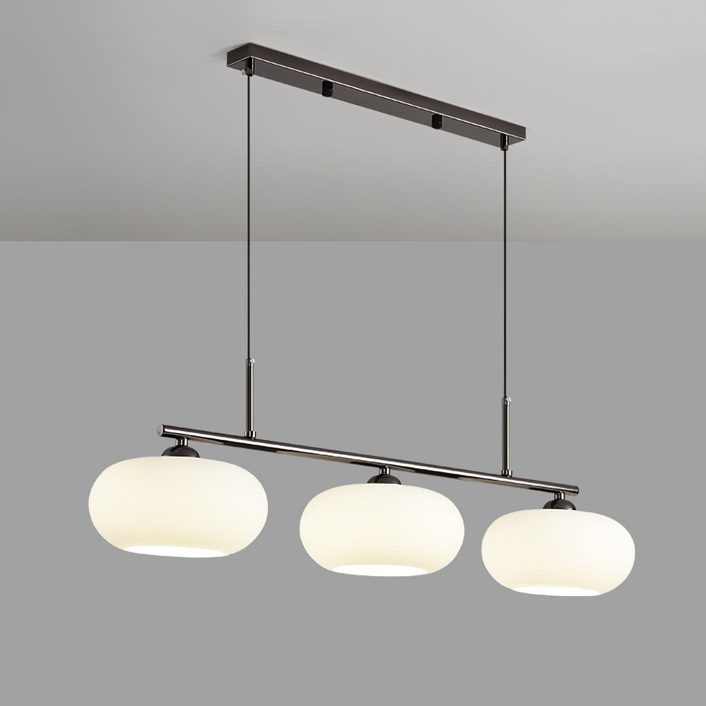 Lustra Pendant Lamp 3-Light Globe Shaped Linear - Neutral Decor